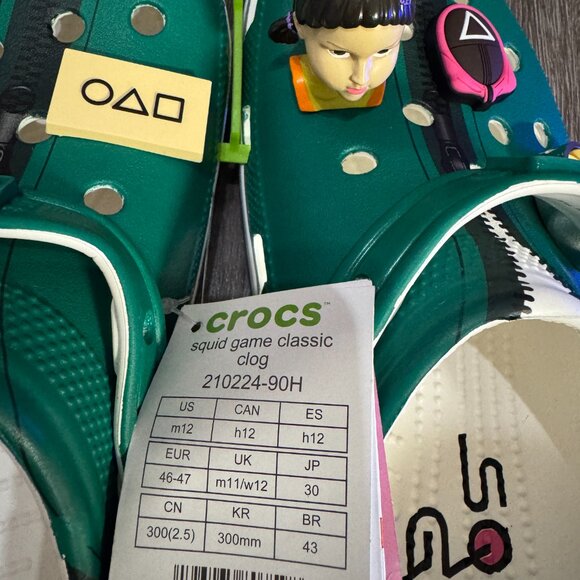 Crocs x Squid Game Classic Clog Sandals Shoes Men / Women 210224-90H NEW - Picture 9 of 11